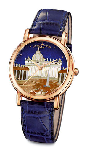 Review Ulysse Nardin 136-77-9 / ROM Classico Enamel San Marco Cloisonne Roma replica watch china - Click Image to Close